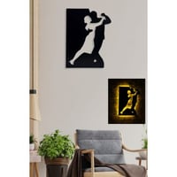 Decoratieve Ledverlichting Firewood LED Verlichting- Zwart MDF Basis | Geel