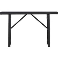 Bijzettafel Padova Venture Design - Rotan - 120x40 cm - Zwart