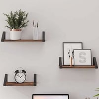 Set van 3 wandplanken Sheldon - rustiek bruin