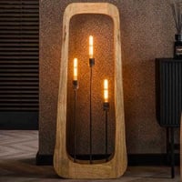 Staande lamp Brayden-massief mangohout 
