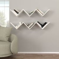 Zig Wandplank | 100% MELAMINE | Wit