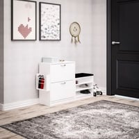 Schoenenkast Elegance | 18mm Melamine coating | Wit | Aan de muur te bevestigen