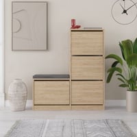Dude Schoenenkast | 100% MELAMINE | Eiken
