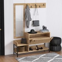 Nonso Schoenenkast | 100% MELAMINE | Saffier Eiken