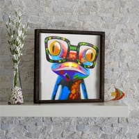 Evila Originals Ingelijst MDF Schilderij - Veelkleurig