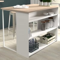 Bartafel & keukeneiland Slam 116cm - eik/wit