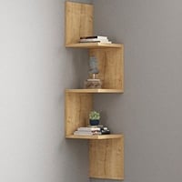 Wandplank Zikzak - 100% MELAMINE - Saffier - 105,4 x 25 x 25 cm