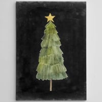 Christmas Bouquet Decoratief canvas schilderij | Houten lijst | 70 x 100 cm