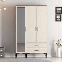 Kledingkast Woody Fashion | 120 x 48 x 201 cm | Walnut Anthracite-design