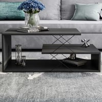 Salontafel Cayenne - 100% MELAMINE - Antraciet - 100 x 40 x 50 cm