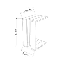 Muju Bijzettafel | 100% MELAMINE | Wit