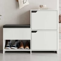 Schoenenkast Woody Fashion | 102 x 36 x 81 | Wit