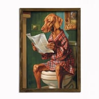 Evila Originals Decoratief ingelijst MDF schilderij | Sparrenhouten lijst | 35 x 47 x 3,5 cm