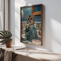 Evila Originals Decoratief ingelijst MDF schilderij | Sparrenhouten lijst | 50 x 70 x 3,5 cm