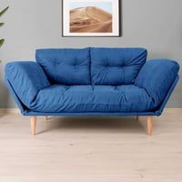 Nina 3-zits slaapbank | Metalen frame | Parlementsblauw