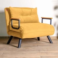 Atelier Del Sofa 1-zits slaapbank in mosterd