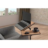 Glen Laptop sta-bureau | 100% MELAMINE | Atlantic Pine, zwart