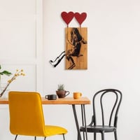 Tanelorn Decoratief Wandaccessoire | 100% Hout en Metaal | 50x80 cm