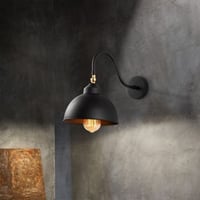 Opviq wandlamp | IRON BODY | 21x32cm | Hoogte 28cm | E27 Max 40W | IP20 | Zwart