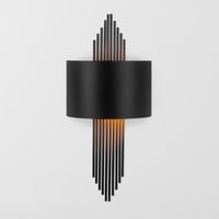 Opviq Wandlamp | Metalen Behuizing | 75x10x22cm | E27 Max 40W | Zwart