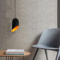 Kesik Kroonluchter | METALEN BEHUIZING | Zwart, Goud