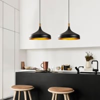 Sağlam Kroonluchter | METALEN BEHUIZING | Zwart, Goud