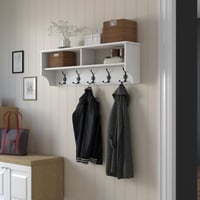 P2 Kapstok | 100% MELAMINE | Wit