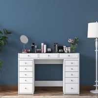 BJ105 - 2716 Make-uptafel | 100% MELAMINE | Wit