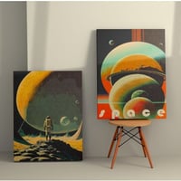 Novato Decoratief canvas schilderij (2 stuks) | Houten lijst | 50 x 70 cm