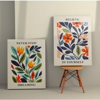 Novato Decoratief canvas schilderij (2 stuks) | Houten lijst | 50 x 70 cm