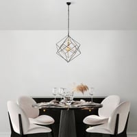 Fulgor kroonluchter | metalen behuizing | zwart antiek