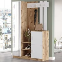 DD7 Kapstok | 100% MELAMINE | Atlantisch grenen, wit