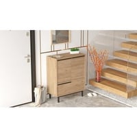 Modern Notenhouten Schoenenkastje 100% Melamine 18mm