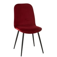 Stoel claire met/text bordeaux