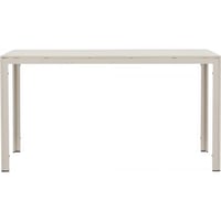 Rechthoekige Eettafel Mirko Venture Design - Aluminium - 140x80x74 cm - Beige