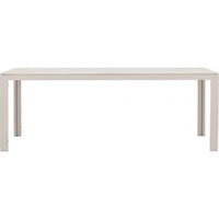 Rechthoekige eettafel Mirko Venture Design - Aluminium - 205x90x74cm - Beige