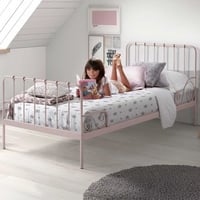Metalen Bed Alice 90x200 - roze