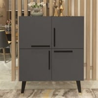 Console Cyril - 35x70x90 cm - MDF/antraciet 