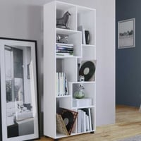 Boekenkast Azira 164 cm 8 open vakken-wit