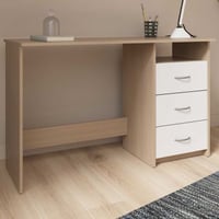 Bureau Arieke-geborstelde eik/wit