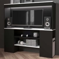 Tv-meubel Dreampad - 120x27x116cm - met ledverlichting - zwart/wit