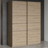 Kledingkast Faust - 148x60x203cm - 2 deuren - eikdecor