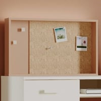 Prikbord Camillia - 70x12x42cm - met kurk - terracotta