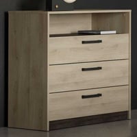 Ladekast Waylon 3 lades en 1 open vak-Kronberg eik/Waterford eik