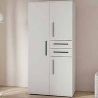 Kledingkast Versatil - 90x50x188cm - 3 deuren & 2 lades - wit