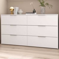 Ladekast Spectre - 151x41x81cm - 6 lades - wit