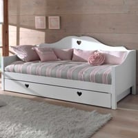 Bedbank Amori 90x200cm met bedlade 90 x 200 cm - wit