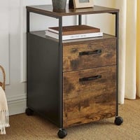 Rolkast met wieltjes, 2 laden, 50kg