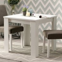 Eettafel Branco vierkant 80x80cm - hoogglans wit
