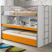 Hoogslaper Bonny 80 met bureau en bedlade - oranje